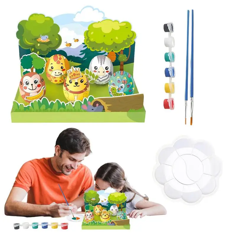 

Набор для самостоятельной раскраски пасхальных яиц, набор для рисования ручной работы, пластырь для яиц, подарок ребенку на день рождения, веселая обучающая игрушка