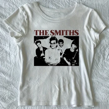 Y2K Retro THE SMITHS Summer Graphic Short Sleeve T-Shirt Men Women Cotton Casual Round Neck Top for Spring Summer Outfits 1