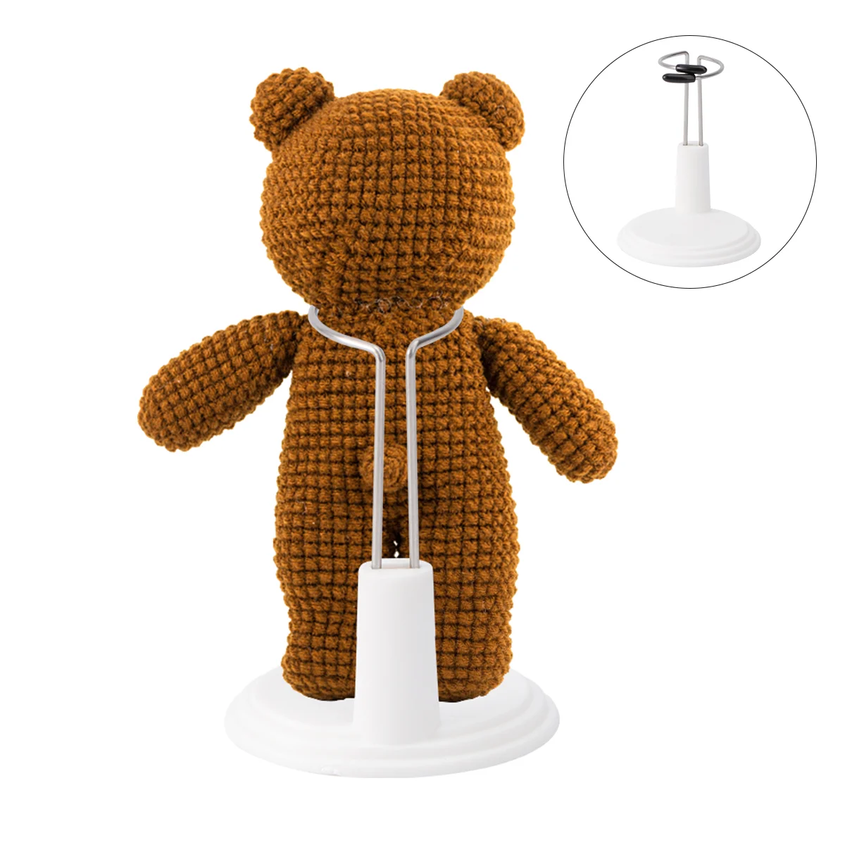 

Creative Doll Bracket Support Portable Teddy Bear Stand Fashion Dolls Storage Rack for Home White 10cm 30cm