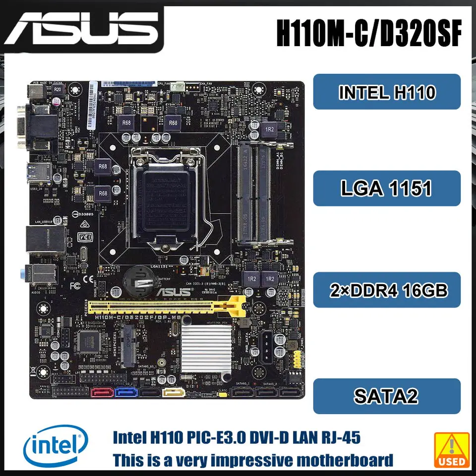 [動作確認済] ASUS H110M-K メモリ16GB+CPU(クーラー)付 H110M-K｜Motherboards｜ASUS Global
