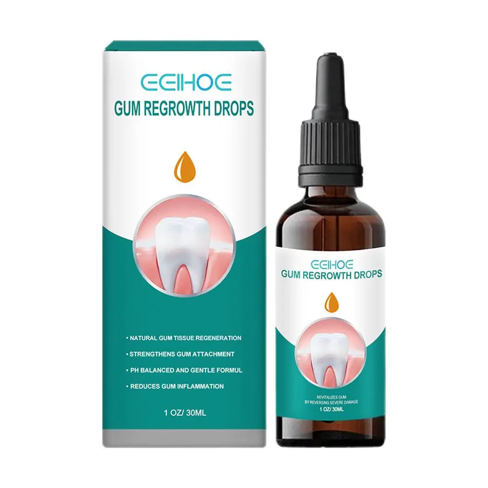 Gingival Repair Drops Teeth Whitening Oral Treatment Antibacteria 2PCS 30ml gum repair drops teeth whitening essence teeth whitening product teeth health product