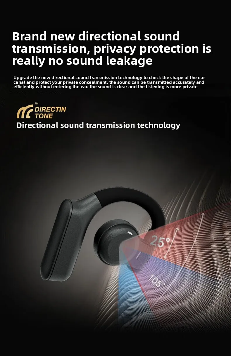 The new cross-border OWS Bluetooth headphones HJ05 feature a metal shell that do