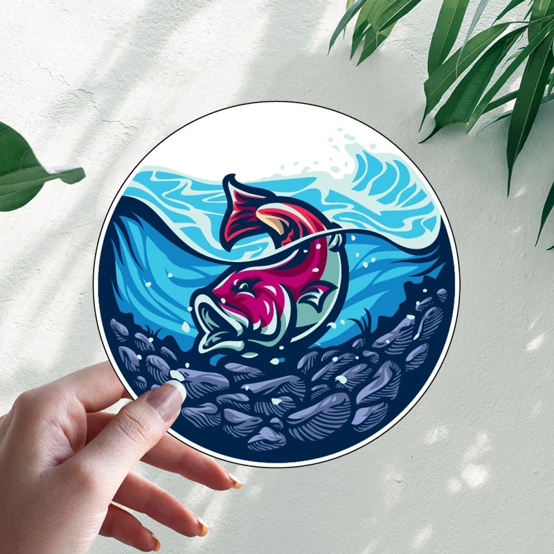 

Наклейка Рыба Interesting Fishing Fisherman Car Stickers Motorcycle Vinyl Decal Waterproof Windshield Auto Accessories #S90080
