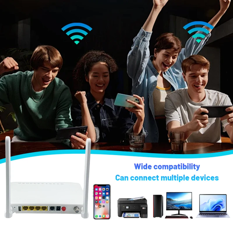 Suitable for home broadband network, enterprise network access, dual band 2.4g, 5G, 4GE, with catv and remote control