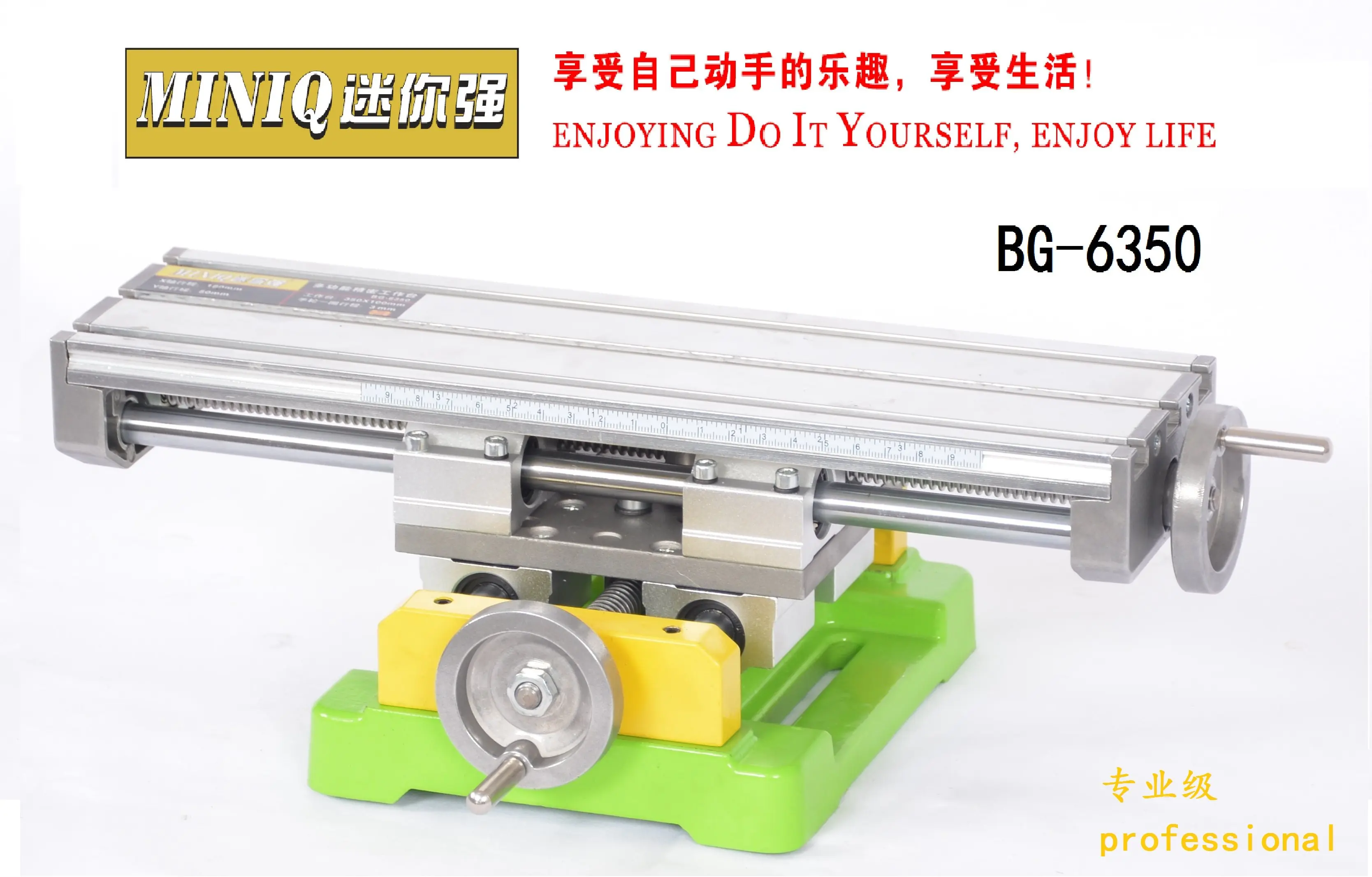 Precision Cross Slide Table Worktable BG-6350 Bracket Mini Micro Multifunctional