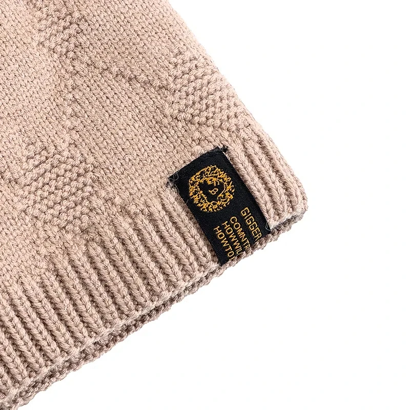 New Style Unisex Winter Hat Warm Wool Cap Stylish Soft Beanie Hat For Men Women Outdoor Thicken Ski Sports Knitted Hat