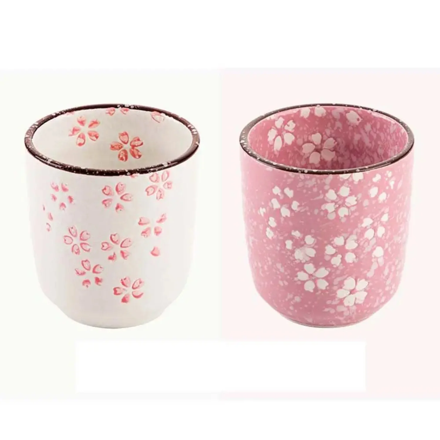 Creative Japanese Style Flower Cherry Blossoms Teaware Water Cup Drinkware Pottery Cup Teacup