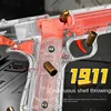 M1911 Colt Toy Gunman Gun, Soft Bullet Shell, Catapult Blaster, Manual Air Gun Launcher, Boys Shooting Game 14+y 2