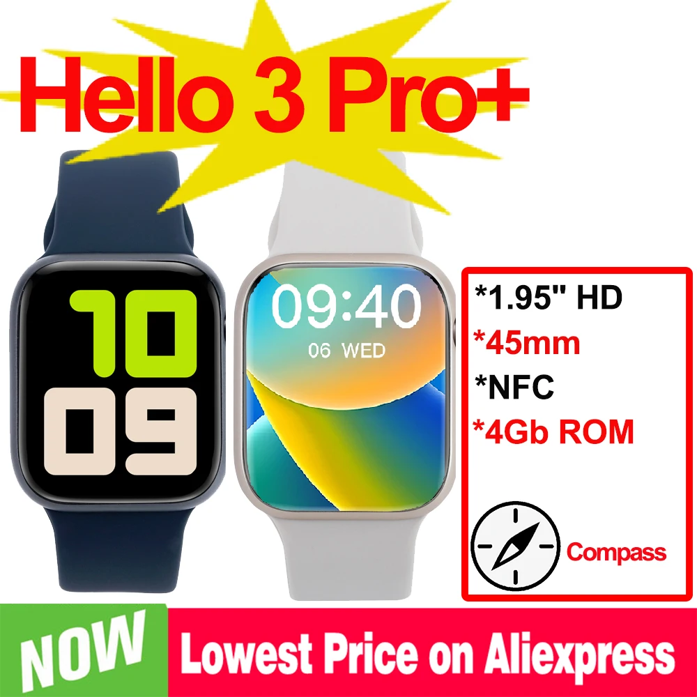 Hello-3-Pro-reloj-inteligente-OS10-4GB-de-ROM-Bluetooth-serie-de ...