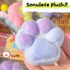 Cat Paw Mochi Taba Squishy Fidget Toy Cute Plush Cat Paw Silicone Slow Rebound Pinch Decompression Toy Stress Release Vent Toy 1