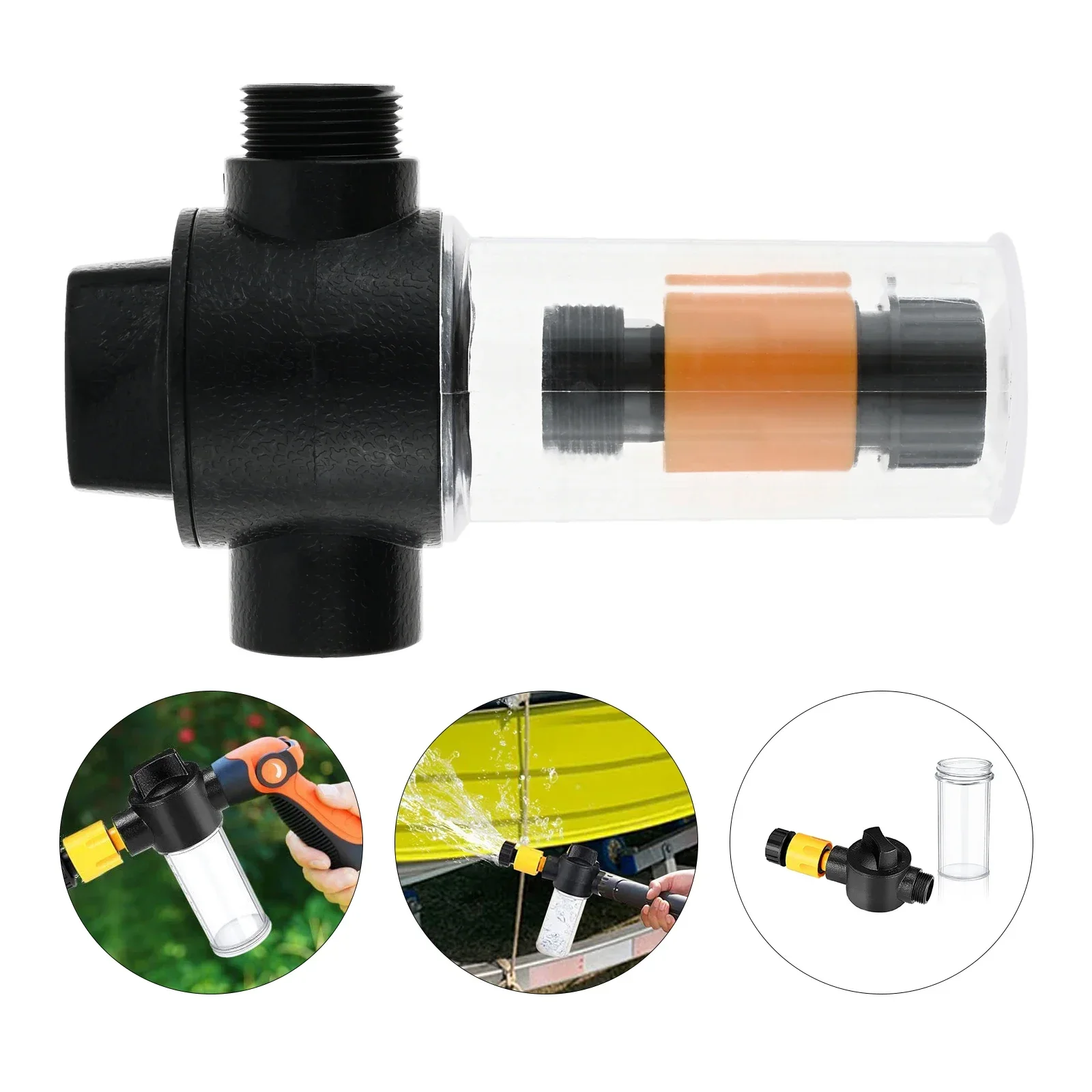 Boat Engine Flusher Mixer Liquid Flow Valve Salt Remover for Outboard Inboard Engines Garden Hose Spray Nozzle