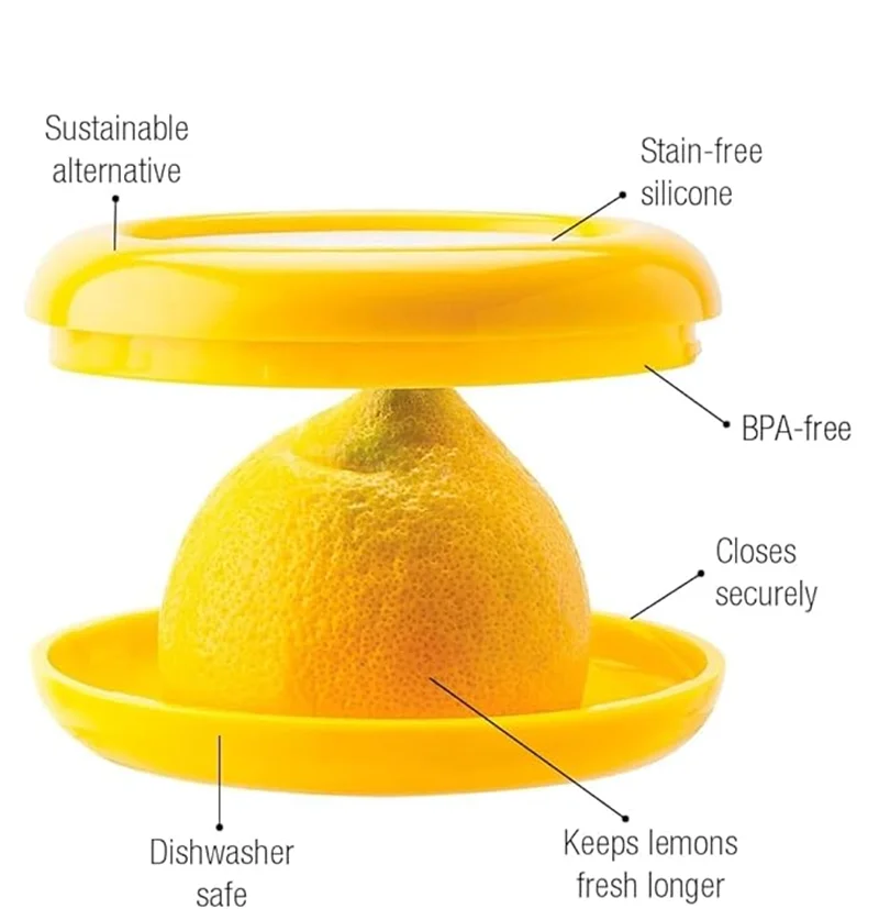 Fruits Food Saver Stretch Pod,Keeps Leftover Produce Flavorful and Firm in Fridge, Reusable Kitchen Gadget, Dishwasher Safe