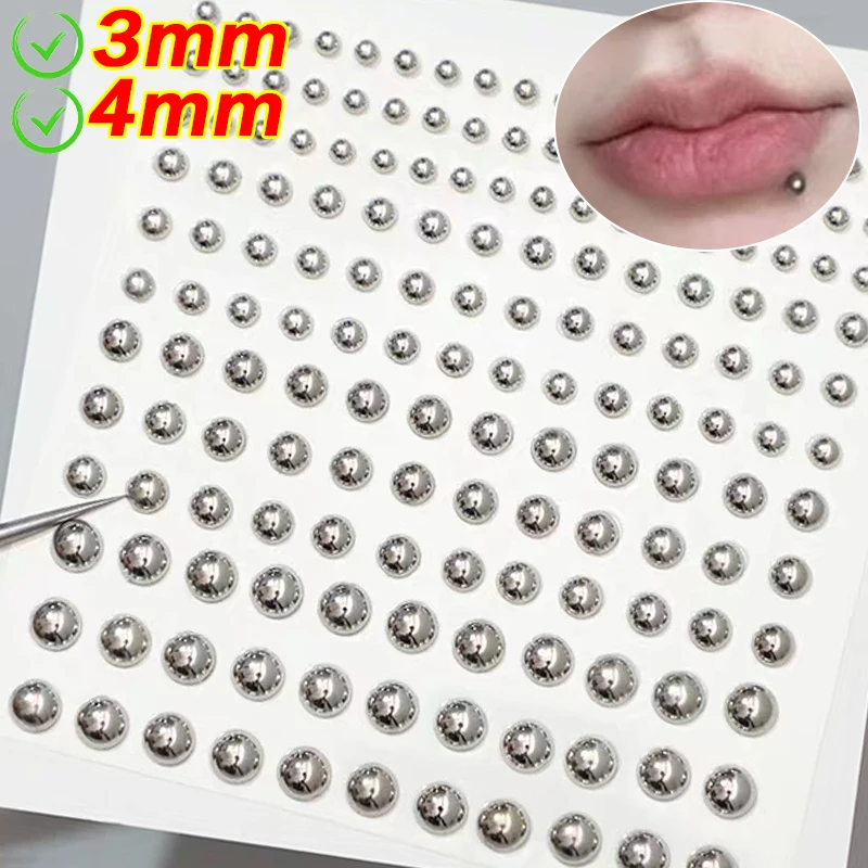 Waterproof Self Adhesive Lip Nose Ring Temporary Tattoos Stickers