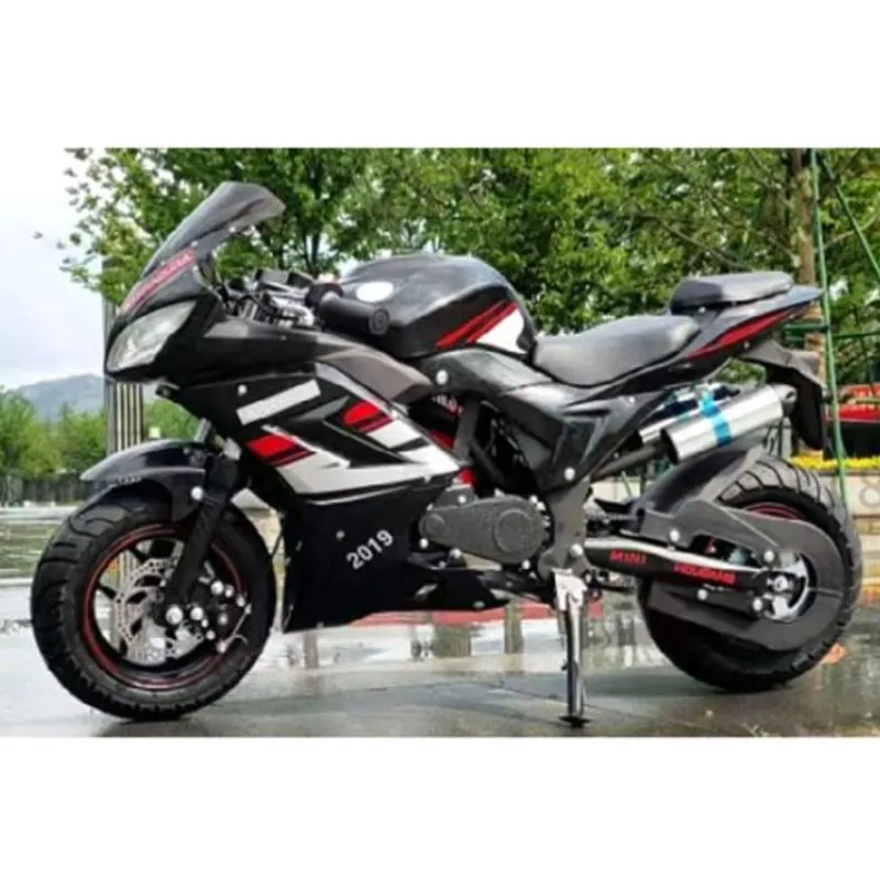 49CC 4 Stroke Children's Mini Motorcycles Sports 8 Inch Medium Gasoline Scooter 5-14 Years Old Adult Gas Scooter