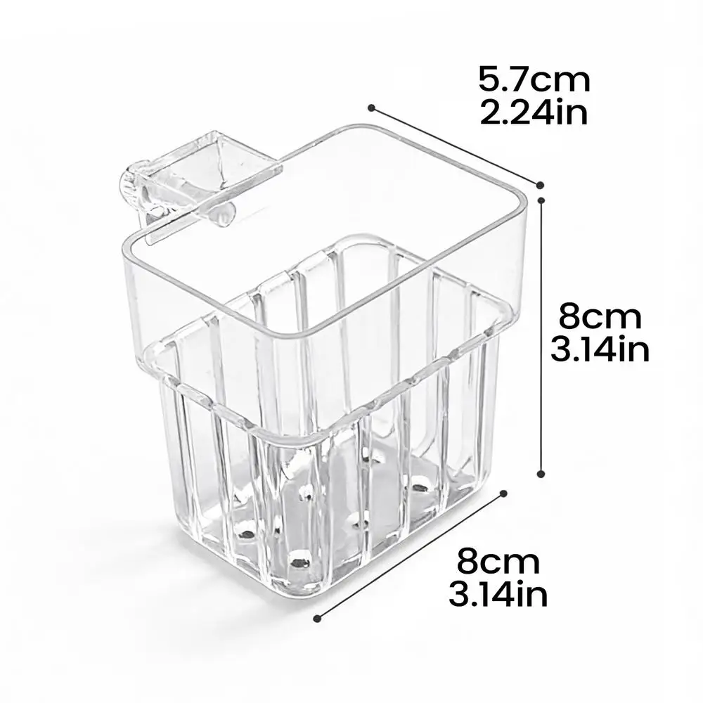Transparent Hangable Aquarium Plant Holder for Indoor Hydroponic Cultivation