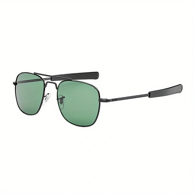 Retro-Sonnenbrille mit quadratischem Metallrahmen, modische klassische Piloten-Sonnenbrille, für Damen und Herren – Detail 7