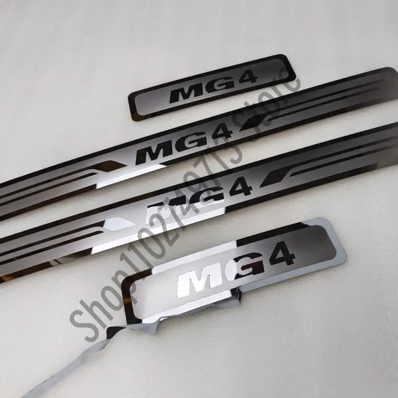 For MG MG4 2021 2022 Door Sill Scuff Plate Trim Auto Protector ...