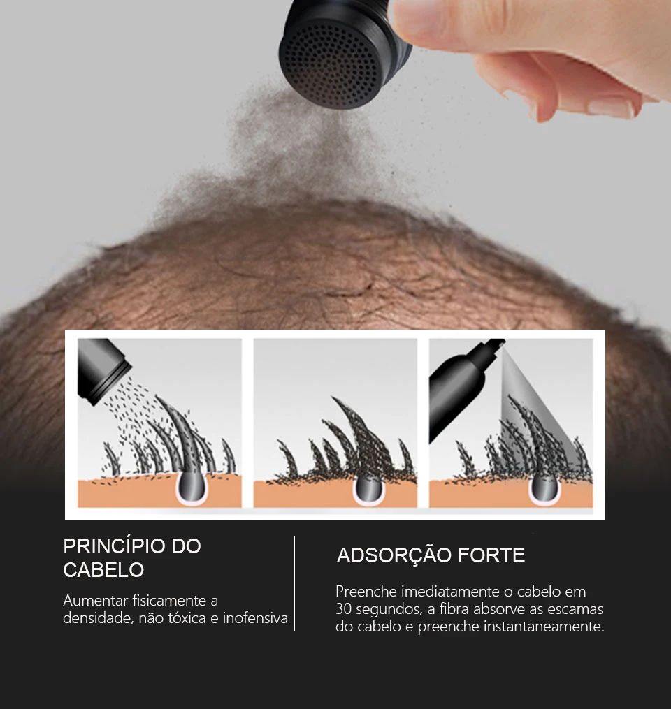 Hair Building Powder Hair Building Fibers Hair Fibras Capilares Powder 100g Hair Fibers Keratin Thickening Spray Growth Fibers Refill Bag Instant Wig Regrowth Powder