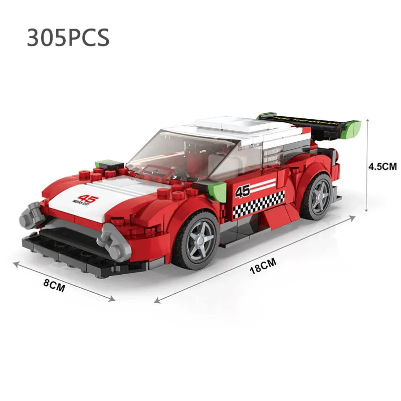 City Speed Champion Sport Racing Cars Building Block Set - Fun & Educational Toy