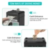 Toy Saving Bank. Electronic, Password-Protected. Auto-scroll For Paper Money. Ldeal Gift For Kids 3+ (Black). 4