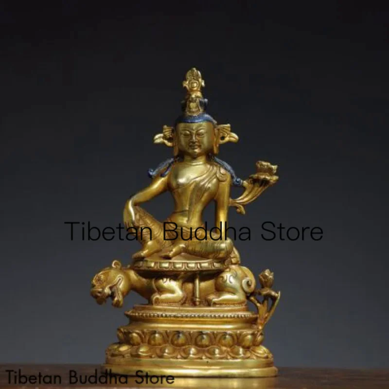 

8" Chinese Buddhism brass Gilding Tara Buddha statue