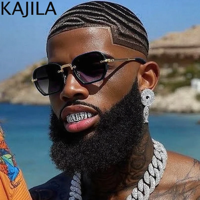 Vintage Small Frame Square Punk Sunglasses Men 2025 Luxury