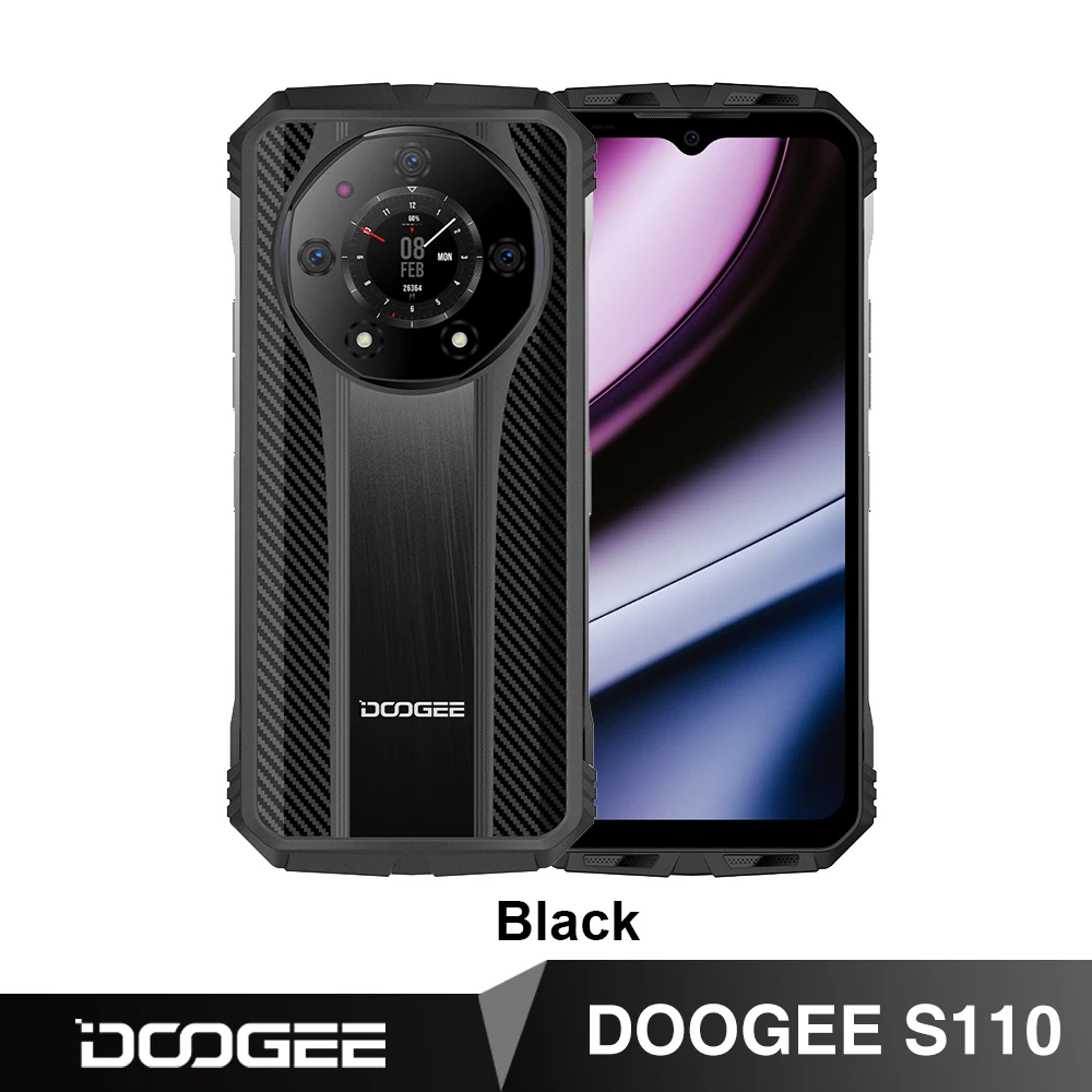 Telefono DOOGEE S110,FHD De 6,58 Pulgadas, Helio G99, Carga Rápida De 66W,  Batería De 10800mAh - 1RUGGED