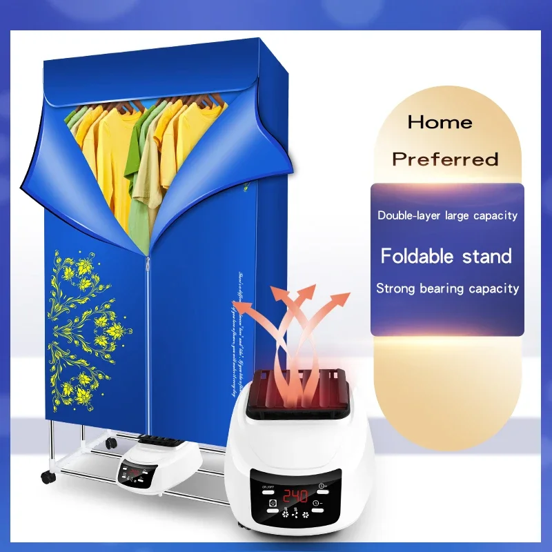 Electric Laundry Dryer Home Multi-function Electric Heated Aluminum Centrifuge Clothes Dryer Machine 2