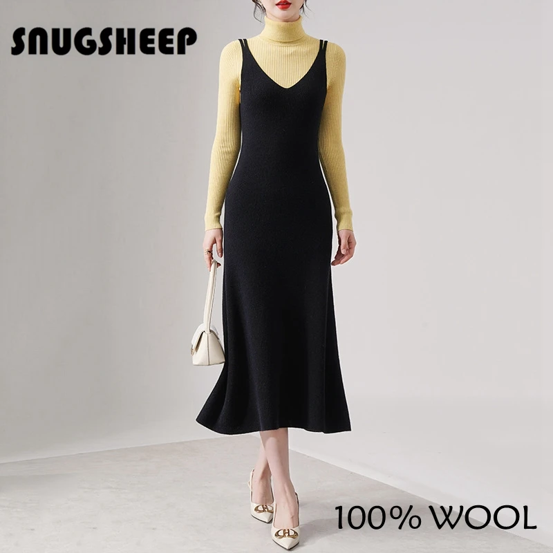 

long vest knit dress clothes for women gilet sweater brown camisolas womens autumn clothing black knitted vintage style elegant