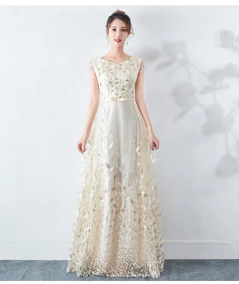 

Performance clothing chorus dress women's new long evening dress