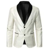 Men's Suit Textural Texture Luxury Men's Blazer Business Casual Style Men's Top Wedding Groomsman Stage Performance Men's Suit 2