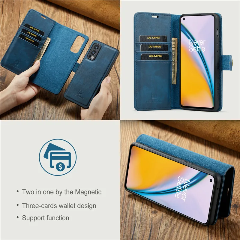 For Oneplus 11 5G Detachable Magnetic Wallet Leather Case for OnePlus Nord 2 Flip Case One Plus Ace 10R 10 9 Pro Nord N20 Cover