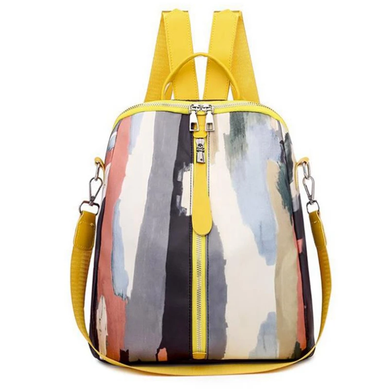 

Женский Повседневный Модный Цветной рюкзак из ткани Оксфорд многофункциональная сумка большой вместимости