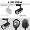 Whole Set 220V Led Track Light Fixture Rail Lighting System 20/40W COB Ceiling Track Lamp For Clothing Shop Living Room Home 2