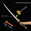 100cm One Piece Gravity Knife Stretchable Zoro Katanas Sword Model Cosplay Decompression Creative Retractable Sword Toy 3