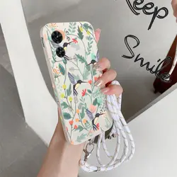 Bright Branch Silicone Phone Case - Sleek Design and Durable Protection - MOTO E22S (White)