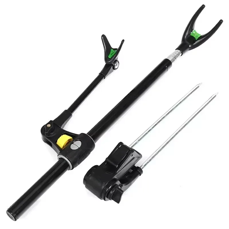 Thickened Telescopic Fishing Rod Bracket Fishing Rod Dual Purpose Bracket Holder 1.7M/2.1M/2.4M Stainless Steel