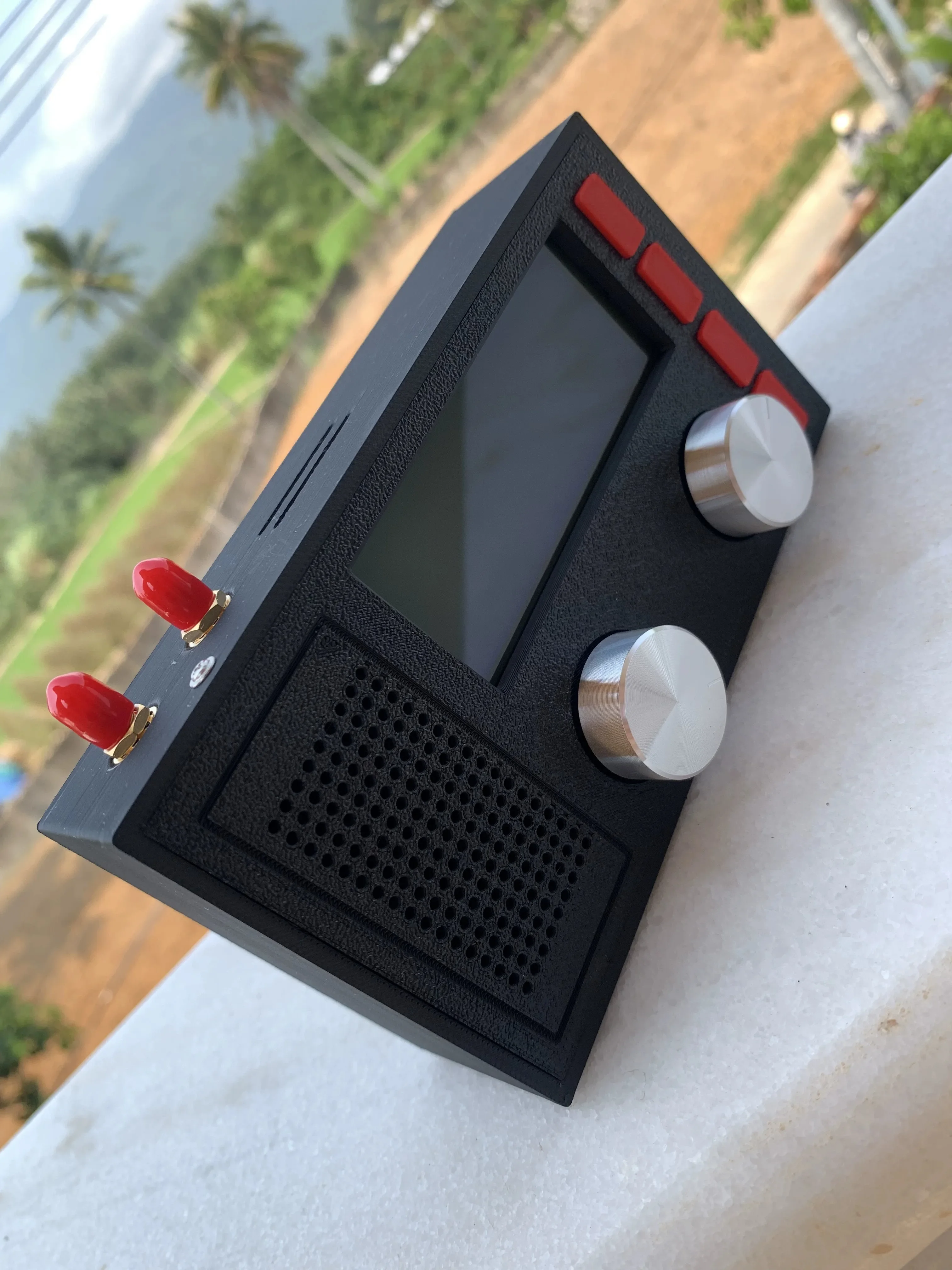 Fm sw am-ラジオ受信機,バッテリー交換,10000mAh,3Dプリントケース,2