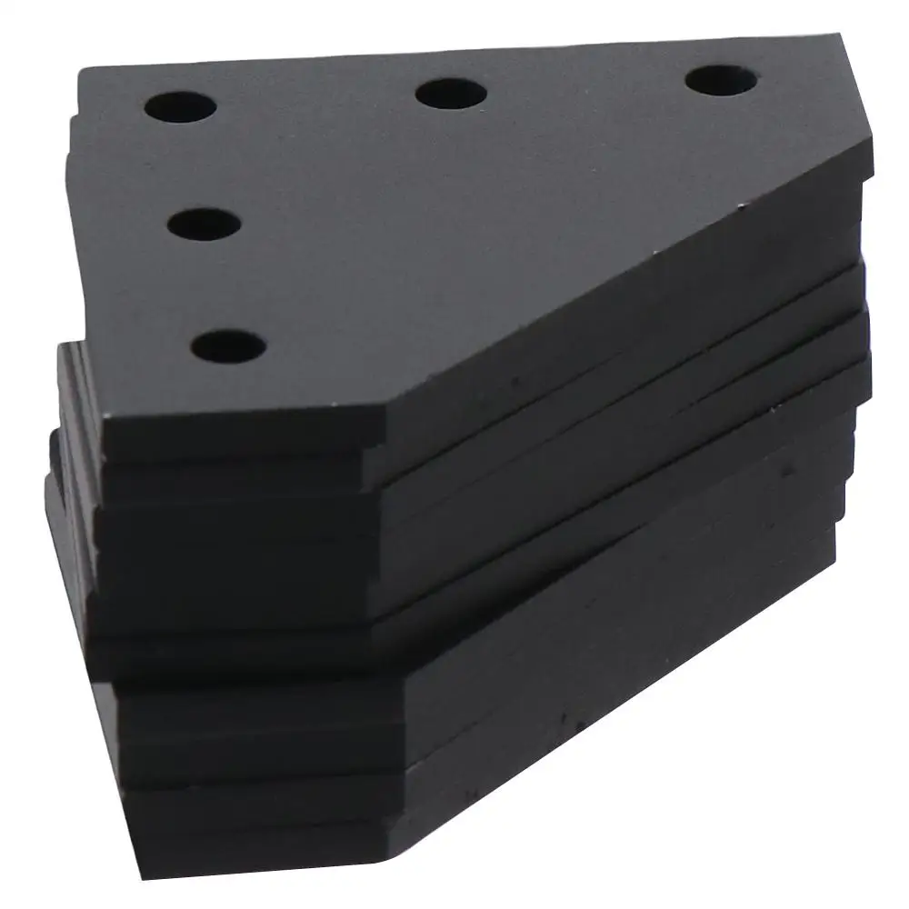 L-shape Black Bracket Connector 10 Pcs Anodizado 90 Graus Buraco Suporte Juntando-se 2023