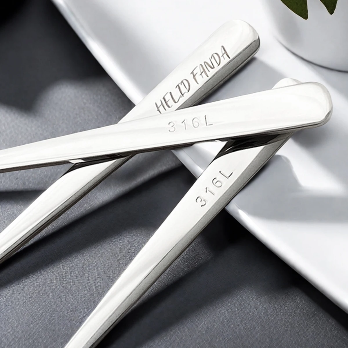 Long Handle Spoon 316 Stainless Steel Ice Cream Dessert Spoon Round Coffee Mixing Scoop Dinnerware Kitchen Tableware WORTHBUY