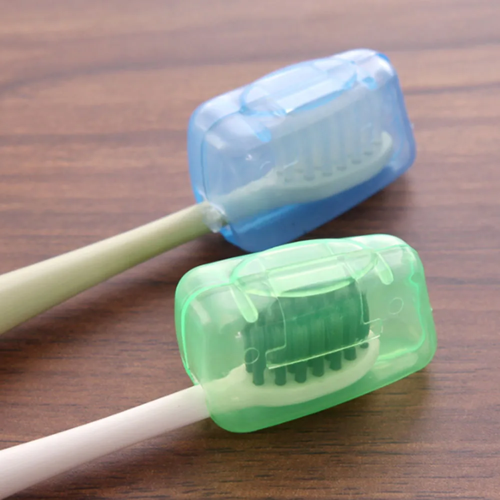 10Pcs Toothbrush Head Protector Portable Toothbrush Set Travel Wash Box