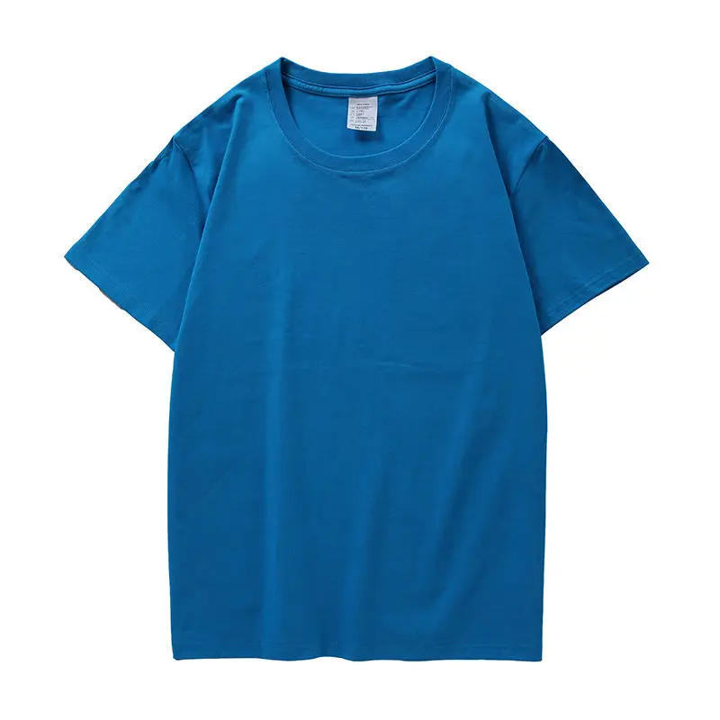 Custom Print 100% Cotton Fabric Streetwear Plain T-shirt High Quality Round Neck Blank Men's T Shirt Manufacturer