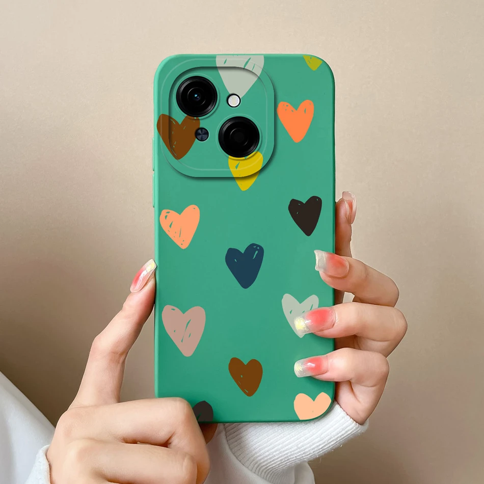Tecno Fashion Phone Case - Soft Liquid Silicone Anti-Drop Housing