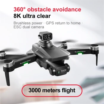 Nouveau Drone GPS RG101 MAX 8K professionnel double caméra HD FPV 3Km de photographie aérienne, moteur sans balais, jouets quadcopte pliables, 2022