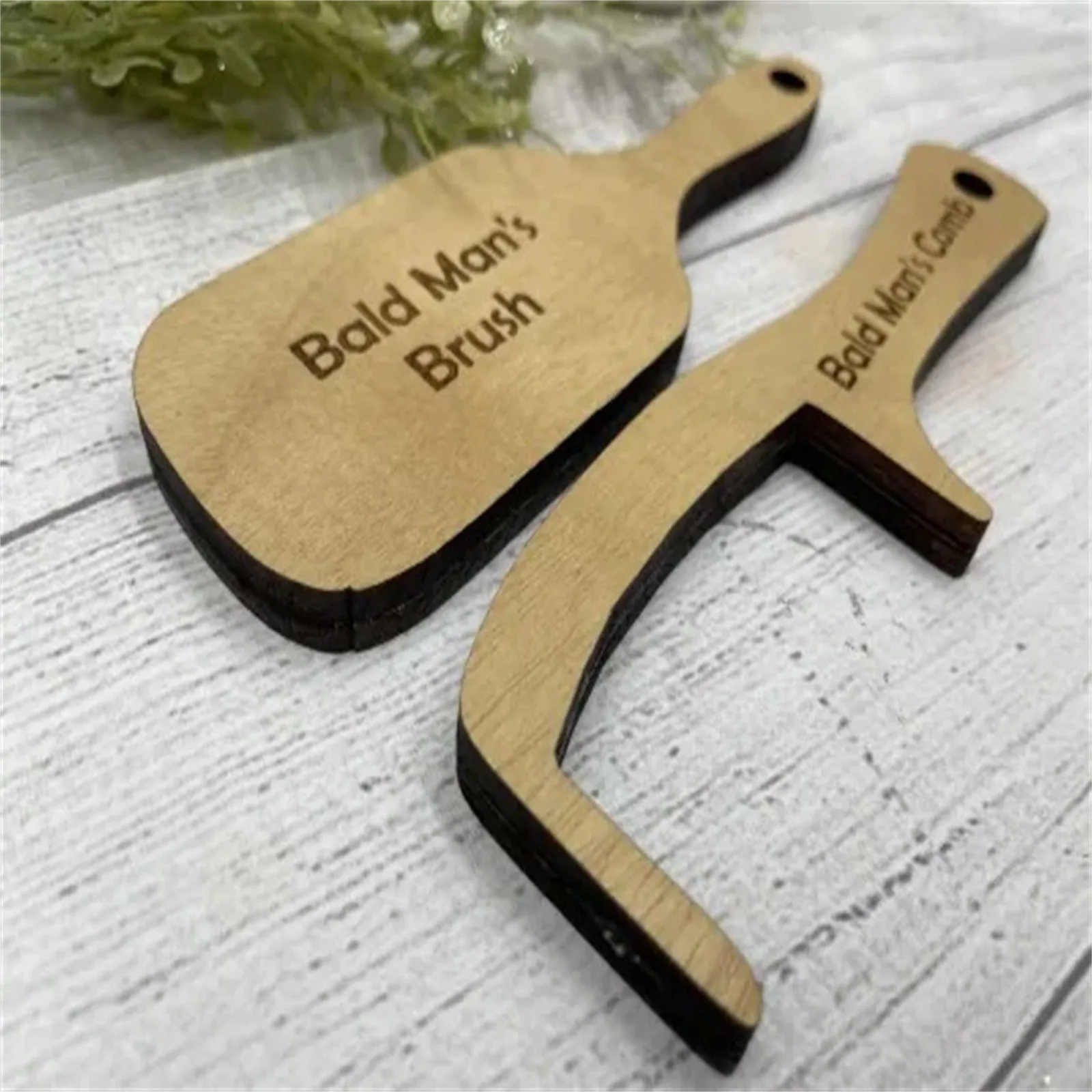 Bald Man Joke Grooming Tool - Humorous Head Polish Brush & Buffer Gift