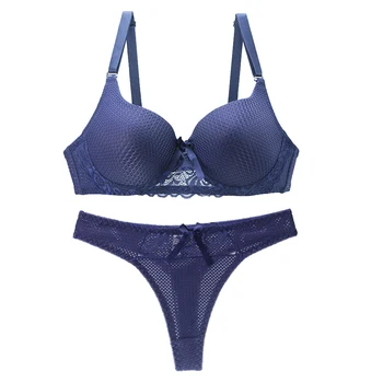 2025 New Sexy Bra Set Sexy Thong BCDE Push Up Women's Underwear Panties Blue Red Pink Beige White Black Lingerie