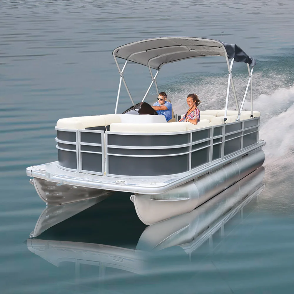 2022 New Kinlife Manufacturers Aluminum Luxury Pontoon Boats And Ships