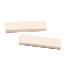 

2pcs Guitar Bass Bridge Saddle Real Buffalo Blank Bone Nut for Electric Acoustic Guitar Part Accessories GL614 (Beige)