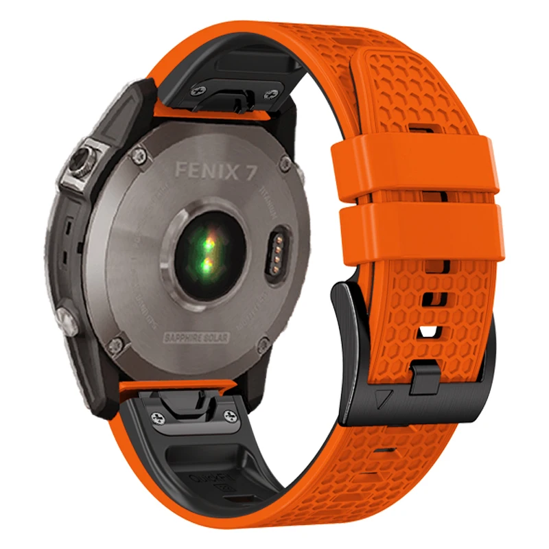 Garmin Fenix 7x Pro Sapphire Solar (Titanium with Grey/ Orange Silicon –  Cam2