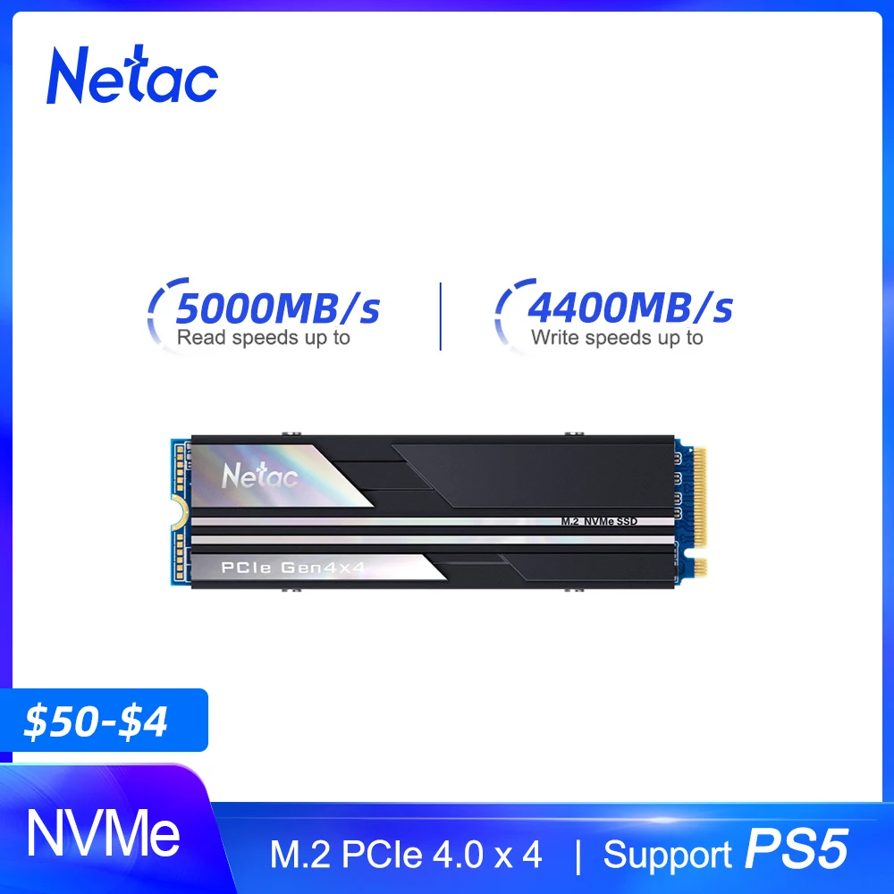 Netac Ssd M.2 Nvme 500gb High Speed 5000mb/s Ssd M2 1t 2t Pcie 4.0x4 ...